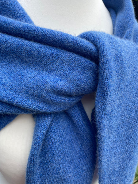 OVERSIZED TRIANGLE SCARF FRENCH BLUE