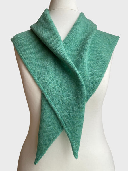 LARGE TRIANGLE SCARF JADE GREEN