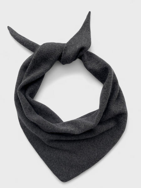 LARGE TRIANGLE SCARF DARK SLATE GREY