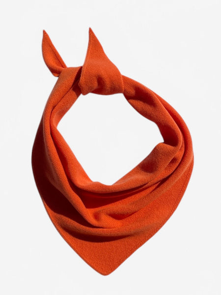 LARGE TRIANGLE SCARF TANGERINE ORANGE